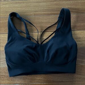Lululemon black strappy bra 4